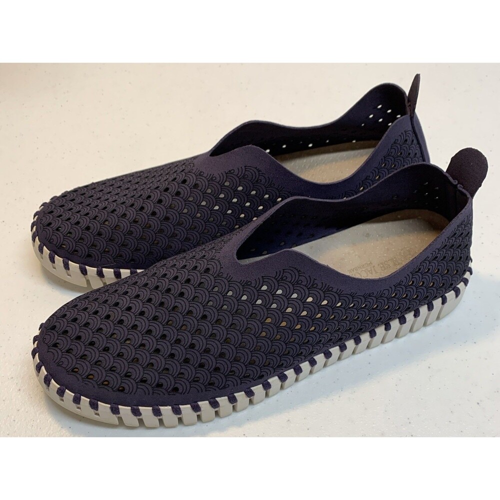 Ilse Jacobsen Tulip Flat Slip On Shoes Blue EU 39 US 9 - Picture 6 of 6
